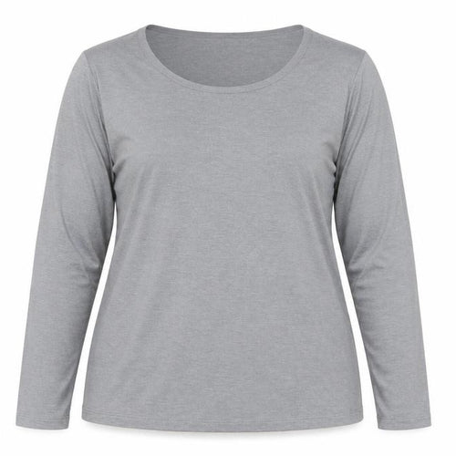 32 Degrees Women Grey XL Long Sleeve Heat Activewear Top