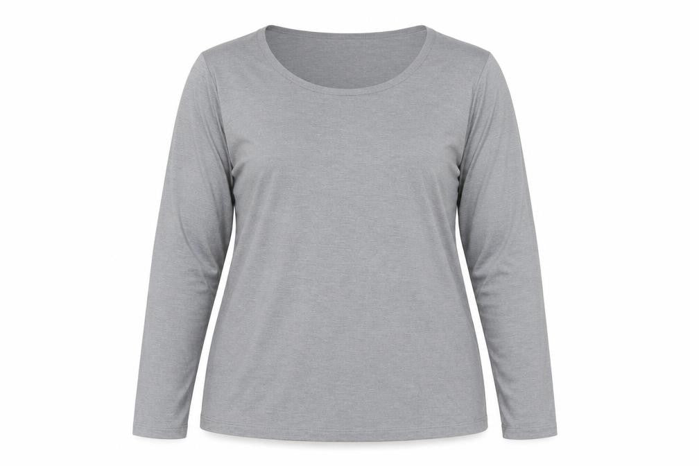 32 Degrees Women Grey XL Long Sleeve Heat Activewear Top