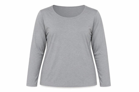 32 Degrees Women Grey XL Long Sleeve Heat Activewear Top