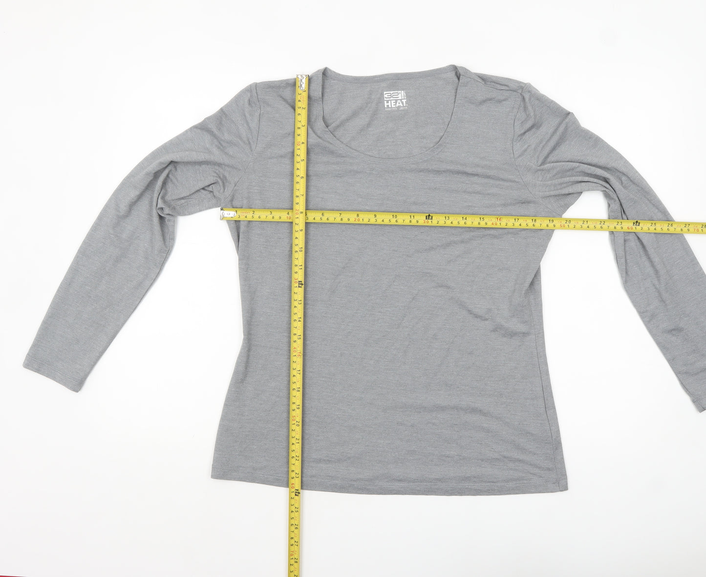 32 Degrees Women Grey XL Long Sleeve Heat Activewear Top