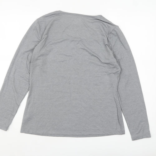32 Degrees Women Grey XL Long Sleeve Heat Activewear Top