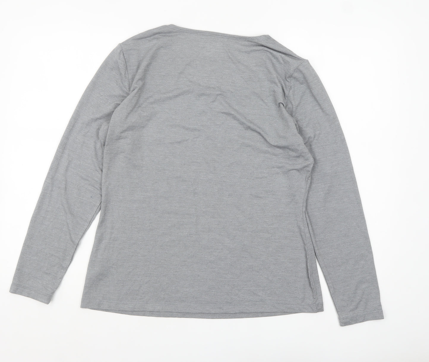 32 Degrees Women Grey XL Long Sleeve Heat Activewear Top
