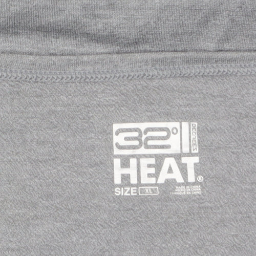 32 Degrees Women Grey XL Long Sleeve Heat Activewear Top