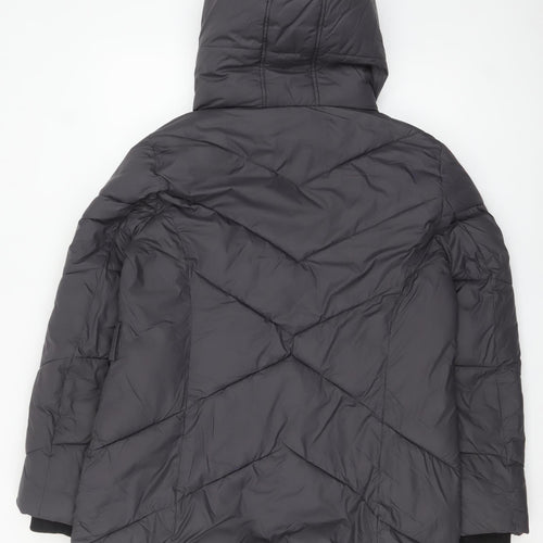 Phase Eight Women's Black Hooded Puffer Jacket Size 16