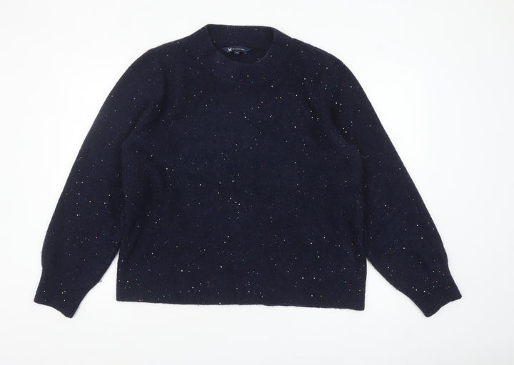 Crew Clothing Women’s Black Sequin Pullover Jumper Size 18