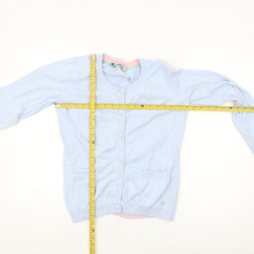Crew Clothing Co. Women's Blue Cotton Button Cardigan Size 14