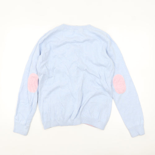 Crew Clothing Co. Women's Blue Cotton Button Cardigan Size 14