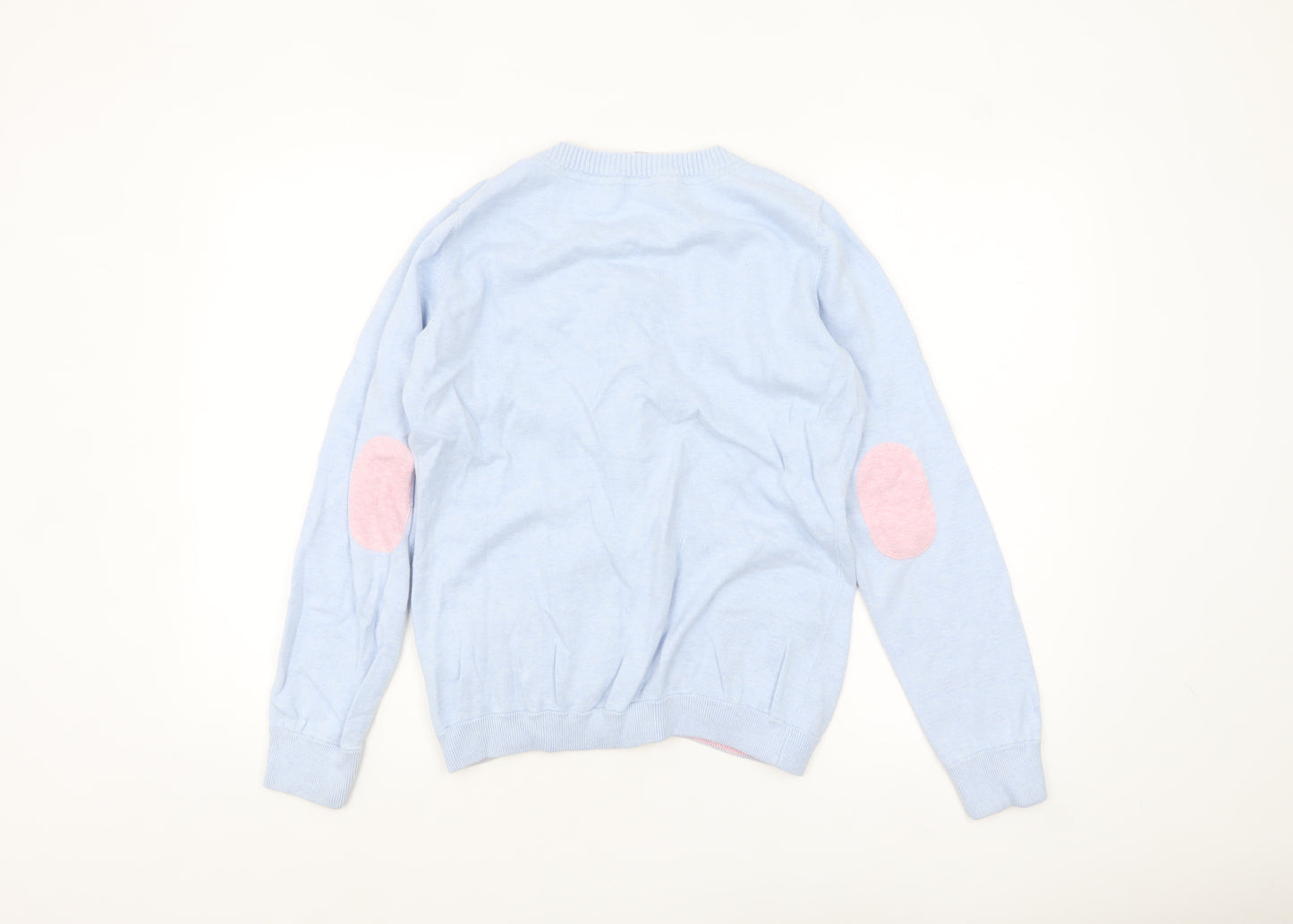 Crew Clothing Co. Women's Blue Cotton Button Cardigan Size 14