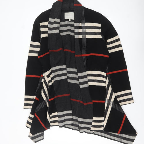 Fenn Wright Manson Women's Black Check Knit Long Sleeve Cardigan Size L