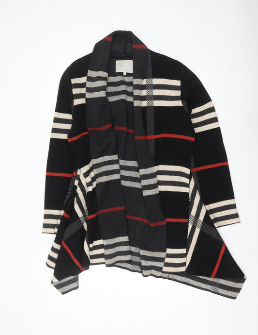 Fenn Wright Manson Women's Black Check Knit Long Sleeve Cardigan Size L