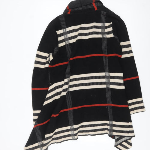 Fenn Wright Manson Women's Black Check Knit Long Sleeve Cardigan Size L