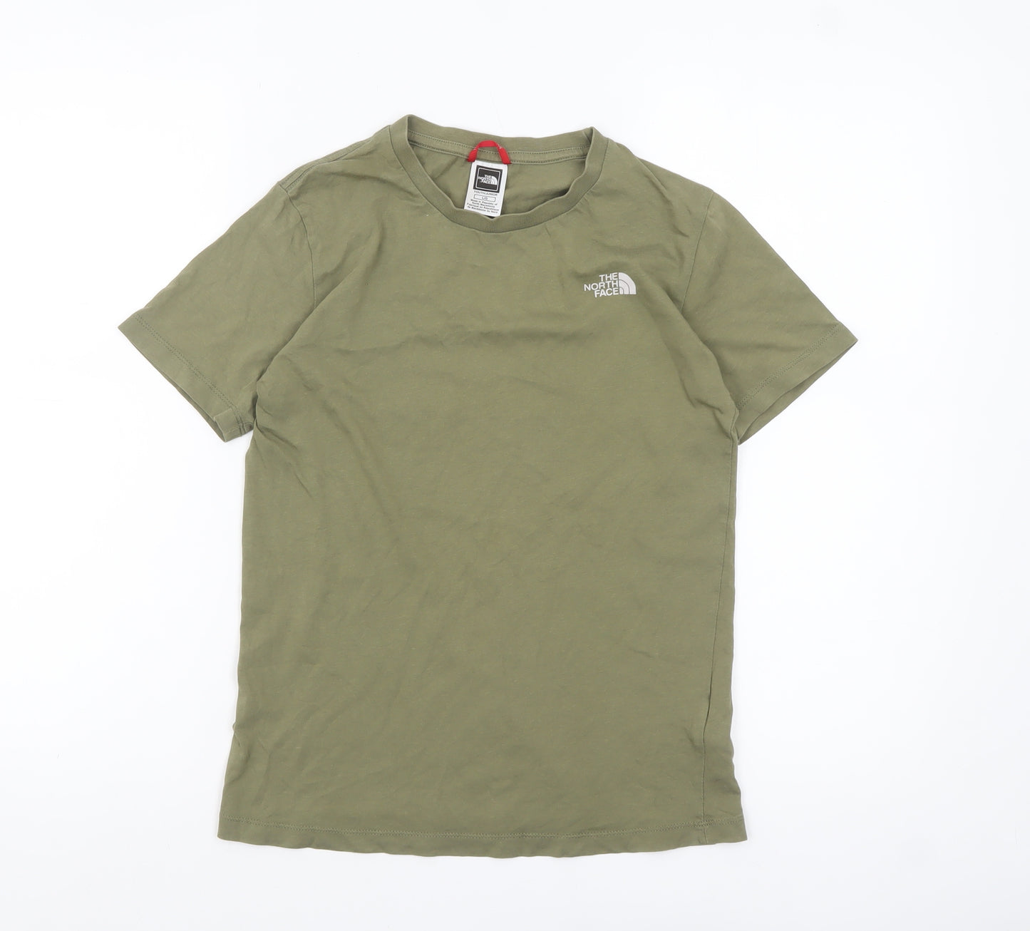 The North Face Boys Green L Short Sleeve Cotton Outdoor T-Shirt