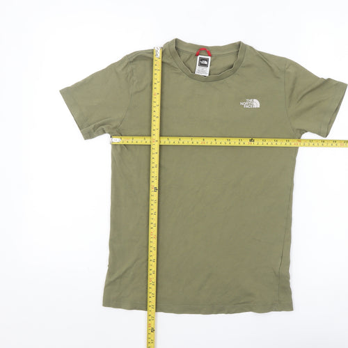The North Face Boys Green L Short Sleeve Cotton Outdoor T-Shirt