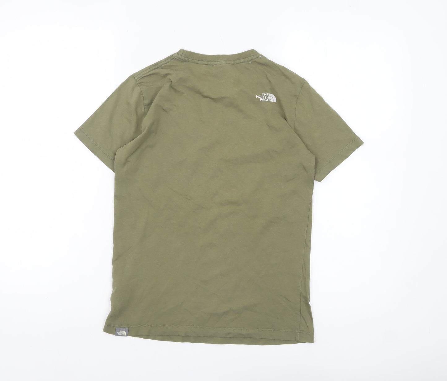 The North Face Boys Green L Short Sleeve Cotton Outdoor T-Shirt
