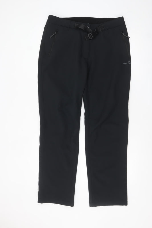 Peter Storm Women Black Size 14 Softshell Outdoor Trousers