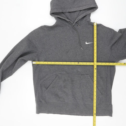 Nike Men's Grey Pullover Hoodie Medium Fleece Sportswear