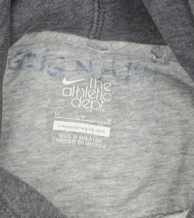 Nike Men's Grey Pullover Hoodie Medium Fleece Sportswear