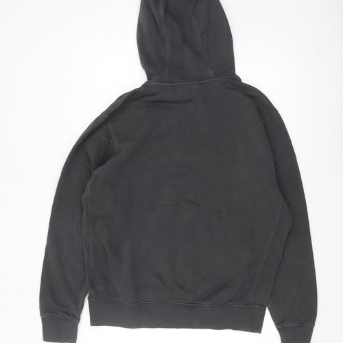 Nike Men's Black Pullover Hoodie M Fleece Logo Sportswear