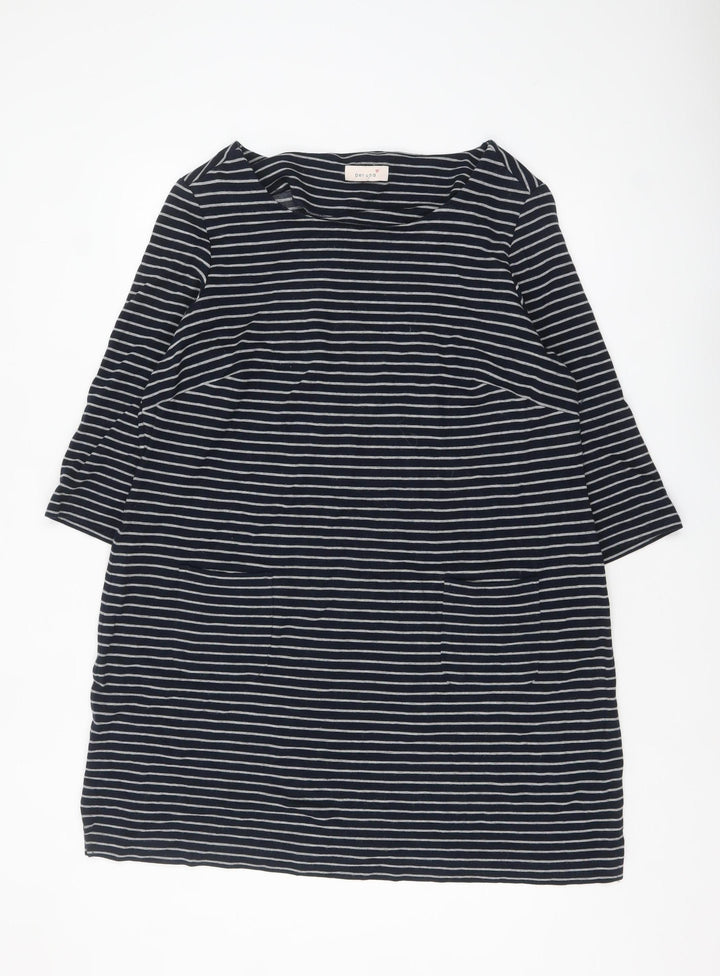 Marks and Spencer Women’s Blue Striped Shift Dress Size 22