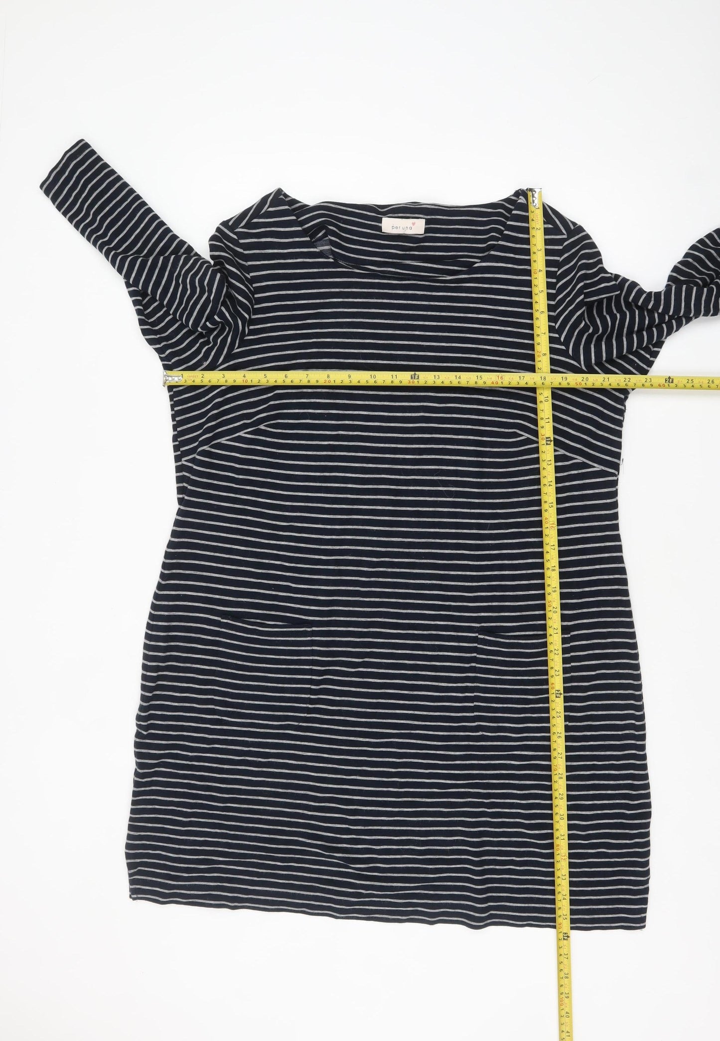 Marks and Spencer Women’s Blue Striped Shift Dress Size 22