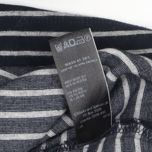 Marks and Spencer Women’s Blue Striped Shift Dress Size 22