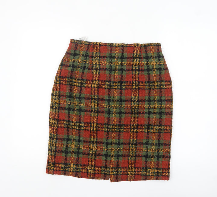 Marks and Spencer Women’s Multicoloured Wool Tweed Pencil Skirt UK 14