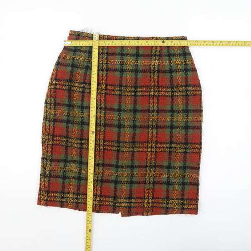 Marks and Spencer Women’s Multicoloured Wool Tweed Pencil Skirt UK 14