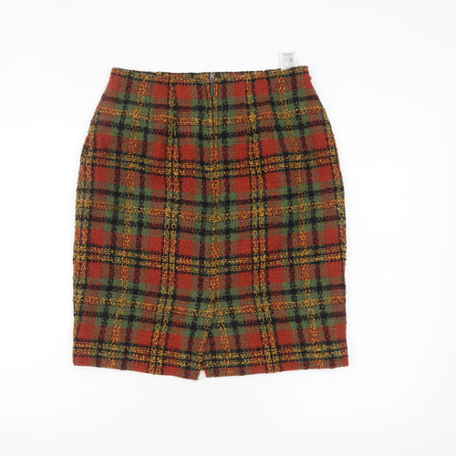Marks and Spencer Women’s Multicoloured Wool Tweed Pencil Skirt UK 14