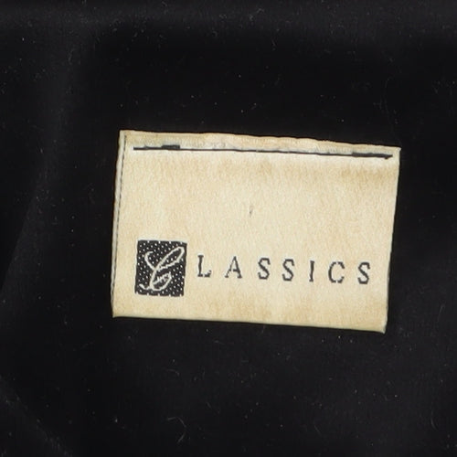 Classics Women's Black Sequin Cuff Velvet Jacket Size 12