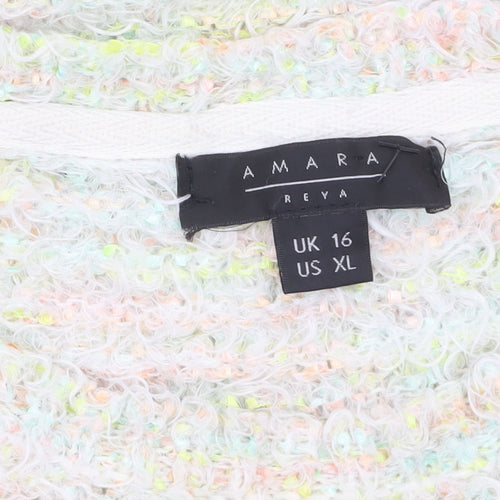 Amara Reya Women’s Multicoloured Knit Jumper Size 16 Long Sleeve