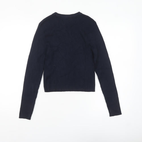 Marks and Spencer Women's Navy Blue Size 14 Crew Neck Pullover Jumper