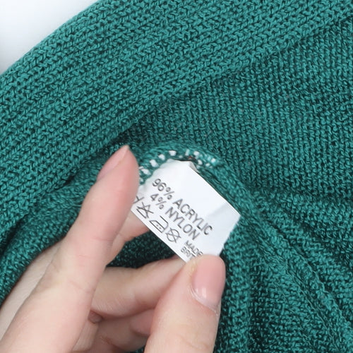Future Lady Women's Green Sleeveless V-Neck Knit Vest XL