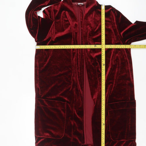 Cotton Traders Women's Red Velvet Blazer Jacket Size 10
