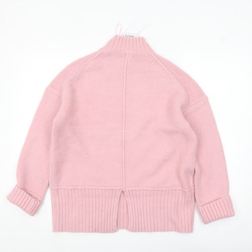 George Women's Pink Mock Neck Knit Jumper Size S 8-10