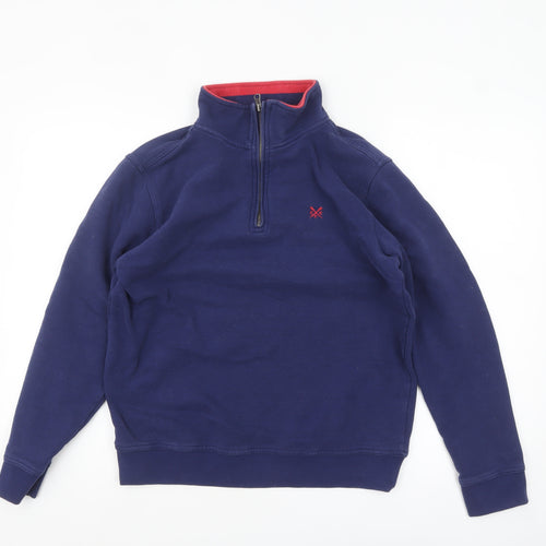 Crew Clothing Women’s Navy 1/4 Zip Pullover Sweatshirt Small