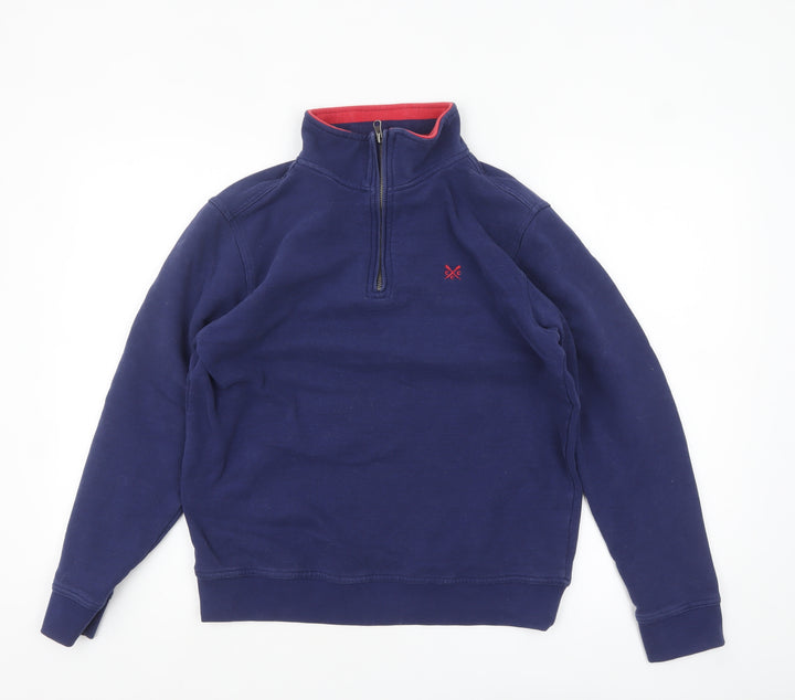 Crew Clothing Women’s Navy 1/4 Zip Pullover Sweatshirt Small