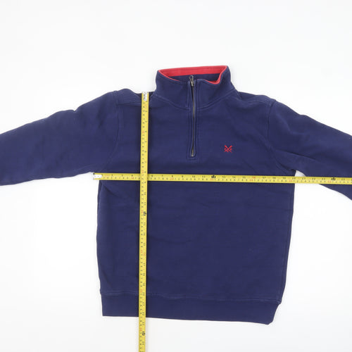 Crew Clothing Women’s Navy 1/4 Zip Pullover Sweatshirt Small