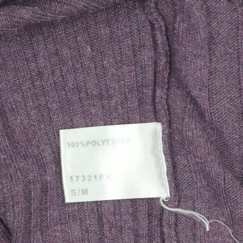 Elizabeth Scott Women's Purple Knit Cardigan S Relaxed Fit