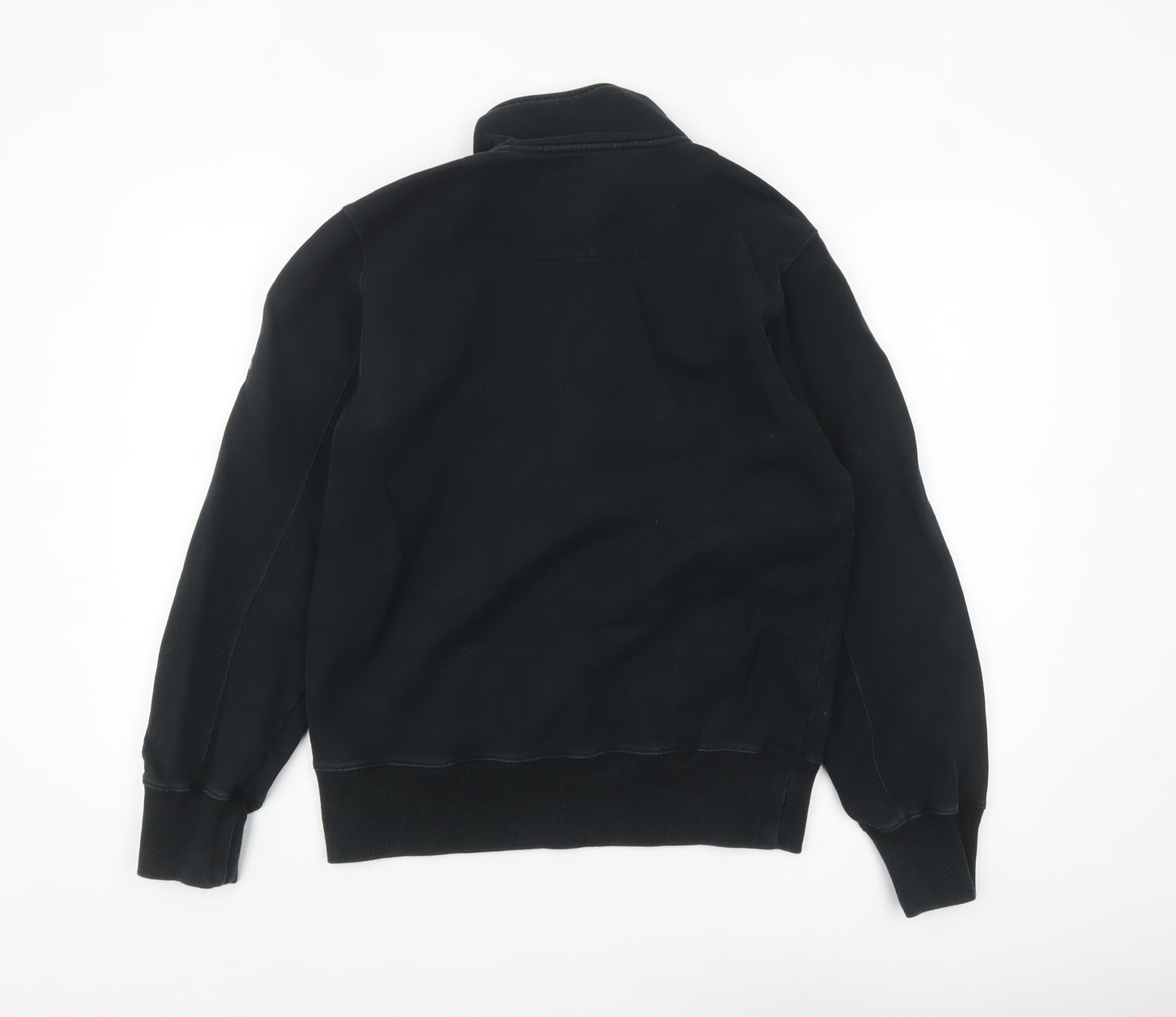 Musto Mens Black 1/4 Zip Fleece Sweatshirt Size S Regular Fit