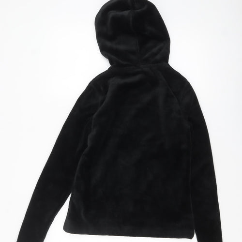 Mountain Warehouse Womens Black Fleece Full Zip Hoodie UK 8