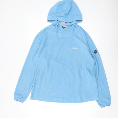 Regatta Great Outdoors Women's Blue Pullover Hoodie UK 16 Polyester