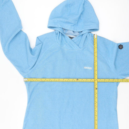 Regatta Great Outdoors Women's Blue Pullover Hoodie UK 16 Polyester