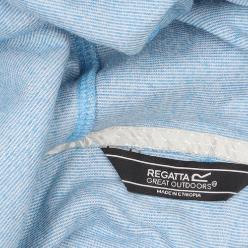 Regatta Great Outdoors Women's Blue Pullover Hoodie UK 16 Polyester