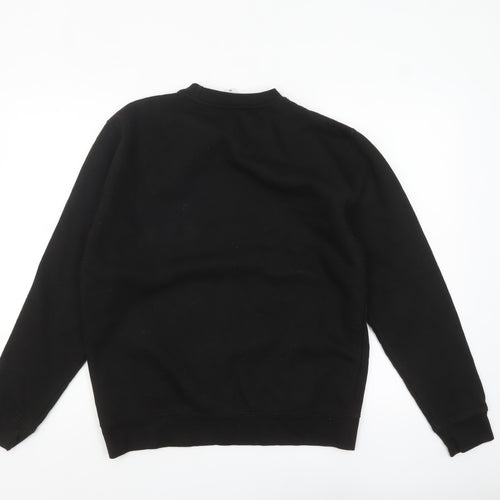 Peanuts Men’s Black Snoopy Christmas Pullover Sweatshirt Size M