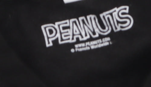 Peanuts Men’s Black Snoopy Christmas Pullover Sweatshirt Size M