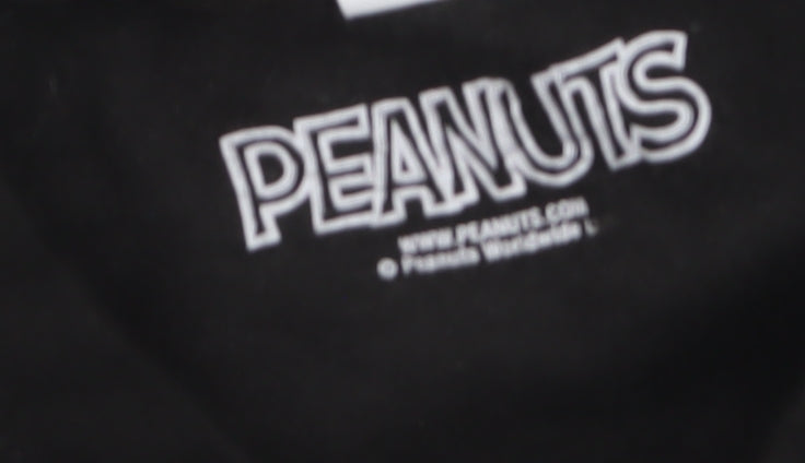 Peanuts Men’s Black Snoopy Christmas Pullover Sweatshirt Size M