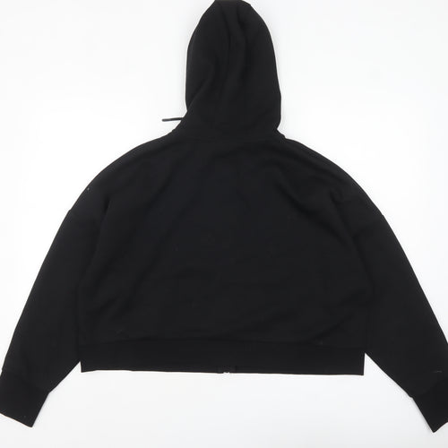 Crivit Womens Black Full Zip Hoodie Size L 16 Hooded Sweatshirt