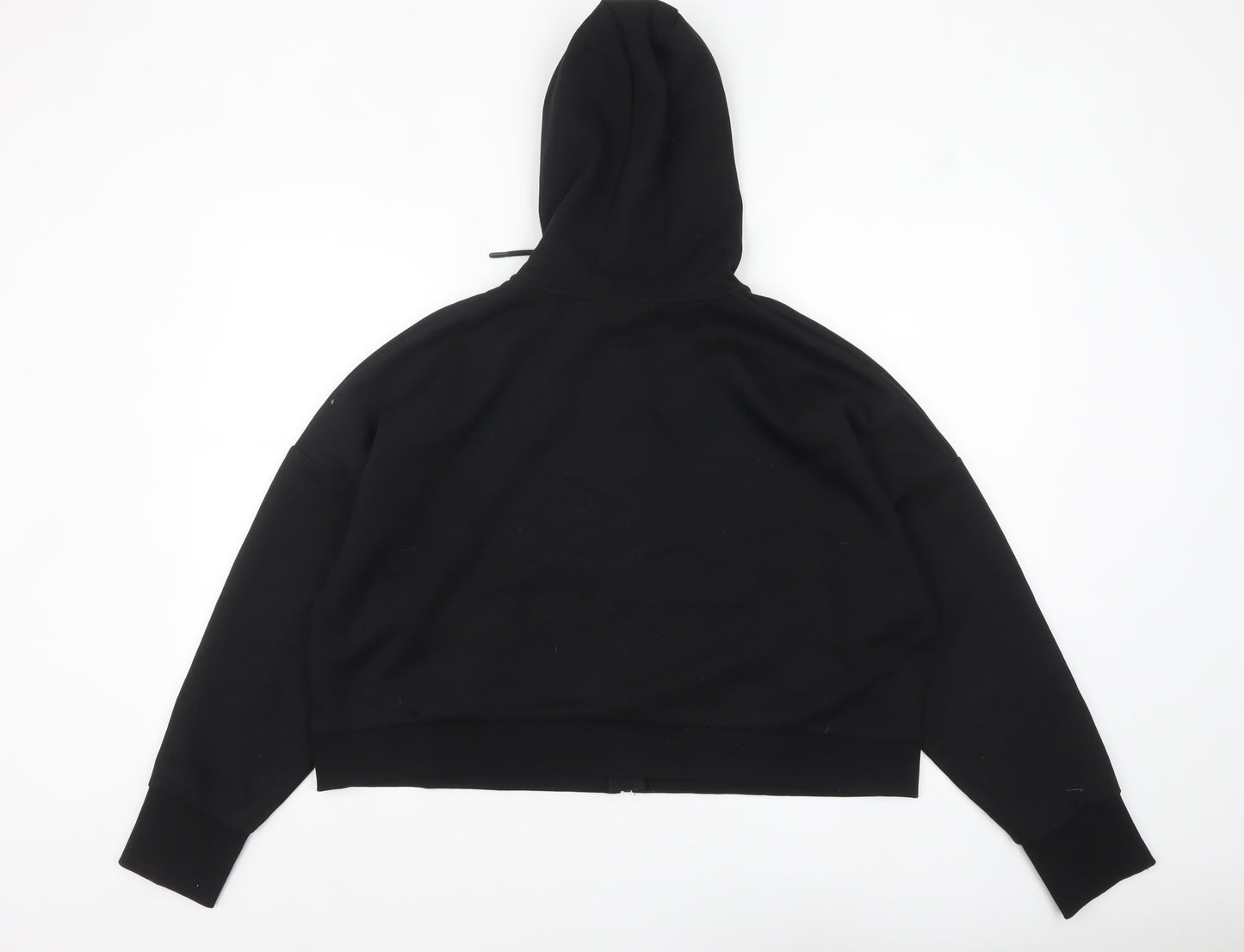 Crivit Womens Black Full Zip Hoodie Size L 16 Hooded Sweatshirt