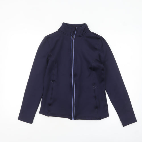 Crivit Women’s Blue Softshell Jacket Size 12 Lightweight Zip Style