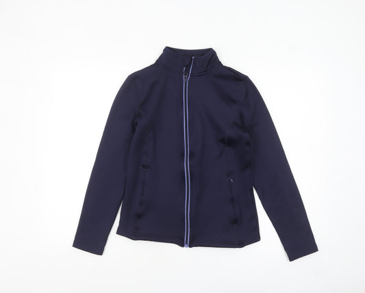 Crivit Women’s Blue Softshell Jacket Size 12 Lightweight Zip Style